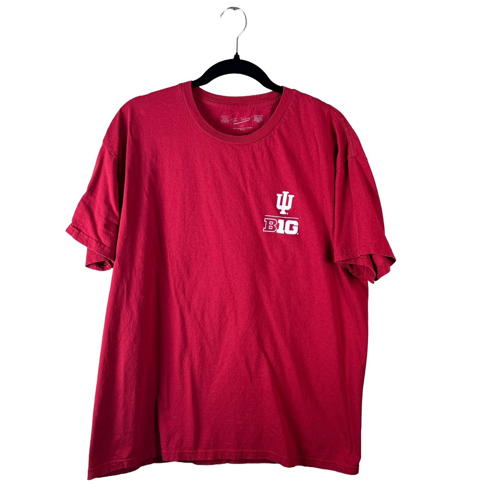 The Victory Indiana Hoosiers T-Shirt 2020s Men's XL Red Big Ten Streetwear